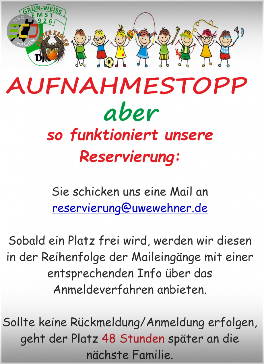 Aufnahmestopp